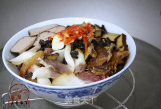 【腊肉的做法】腊味合蒸的做法步骤：7