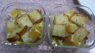 香橙面包布丁的做法步骤：10
