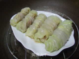 翠玉香菇卷的做法步骤：5
