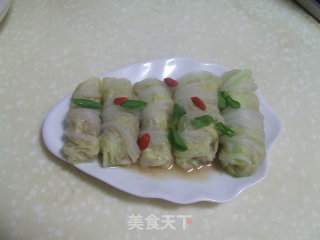 翠玉香菇卷的做法步骤：6
