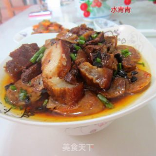 腊肉蒸腊鱼的做法步骤：8