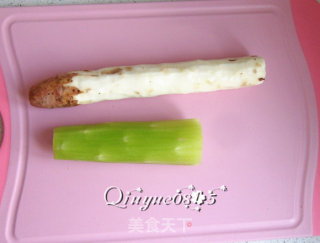 山药炒莴笋的做法步骤：2