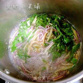 宝宝健康彩色面条的做法步骤：6