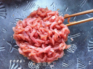 肉丝香干炒豆角的做法步骤：4