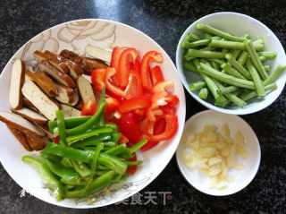 肉丝香干炒豆角的做法步骤：6