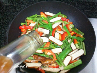 肉丝香干炒豆角的做法步骤：14