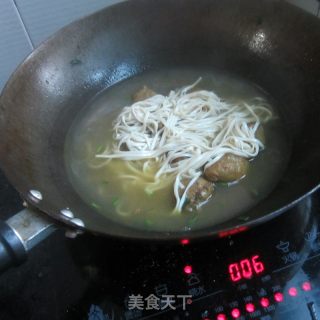 鱼丸汤面的做法步骤：6