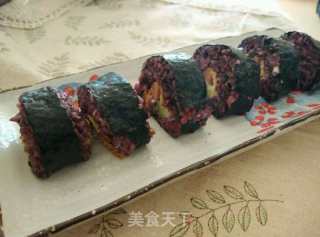 紫米紫菜包饭的做法步骤：10