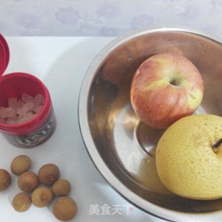 苹果雪梨桂圆汤——止咳润肺又润燥的做法步骤：1