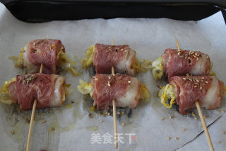 烤培根酸菜卷的做法步骤：5