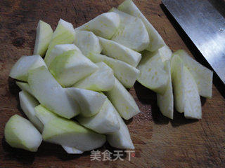 鹌鹑蛋炒夜开花的做法步骤：3