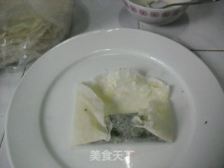 荠菜春卷的做法步骤：9