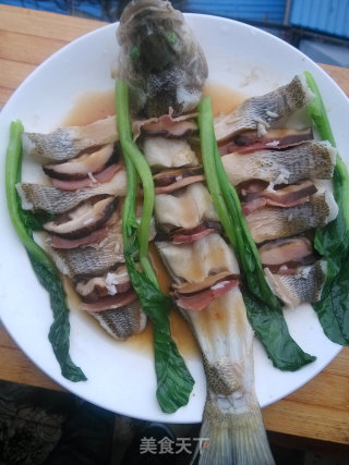 麒麟鲈鱼的做法步骤：14