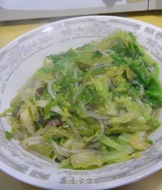 炒圆白菜的做法步骤：5