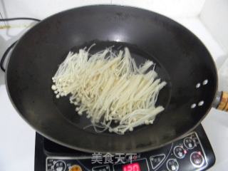 豆皮拌金针菇的做法步骤：2