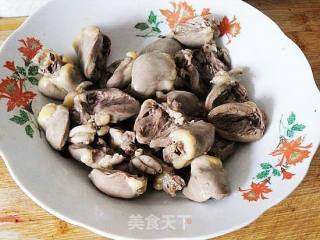 红油鸡心的做法步骤：6