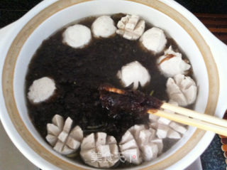 紫菜肉丸汤的做法步骤：9