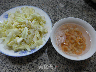 开洋炒包心菜的做法步骤：1