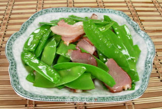 腊味荷兰豆的做法步骤：8