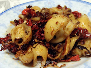 爆炒墨鱼仔的做法步骤：5