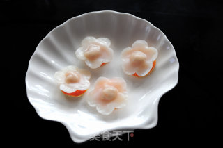 【水晶梅花虾饺】的做法步骤：8
