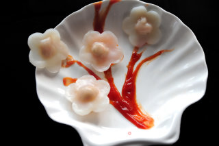 【水晶梅花虾饺】的做法步骤：10
