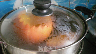 南瓜盅八宝饭的做法步骤：4