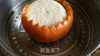 南瓜盅八宝饭的做法步骤：5