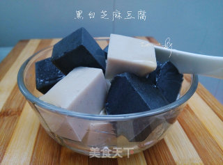 黑白芝麻豆腐的做法步骤：8