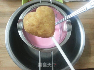 情人节专辑——浪漫爱心巧克力棒棒糖蛋糕的做法步骤：13