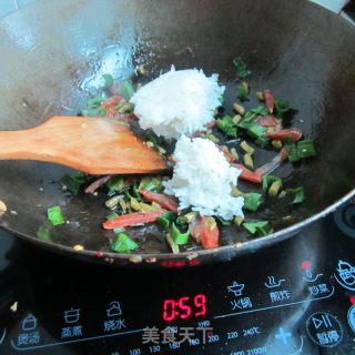 香肠豆角炒饭的做法步骤：6