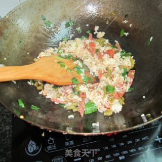 香肠豆角炒饭的做法步骤：10