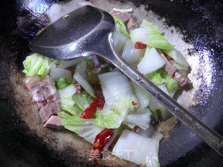 羊肉炒白菜的做法步骤：7