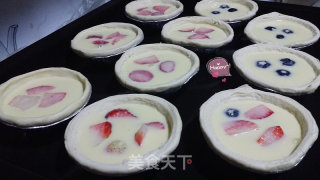 双莓蛋挞（草莓蛋挞+蓝莓蛋挞）的做法步骤：7