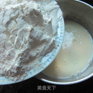 果汁韭菜饼的做法步骤：4