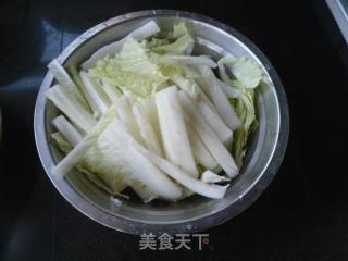 干豆腐白菜条的做法步骤：2