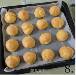 奶油泡芙的做法步骤：8