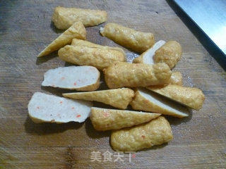 甜豆炒甜不辣的做法步骤：2