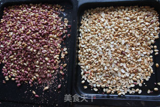 芝麻花生牛轧糖-水饴版的做法步骤：2