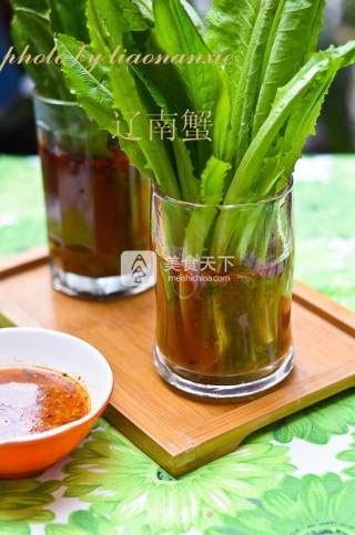 蘸汁油麦菜的做法步骤：9