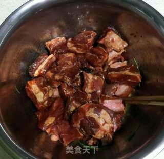 糯米芋艿蒸排骨的做法步骤：4