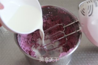 【番茄配方】紫薯冻芝士——妖娆午后的精致选择的做法步骤：11