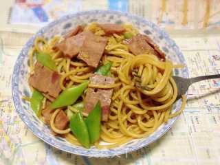 家常豆角培根意面的做法步骤：13