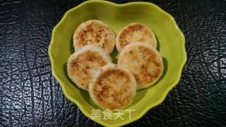 平底锅绿豆饼的做法步骤：9