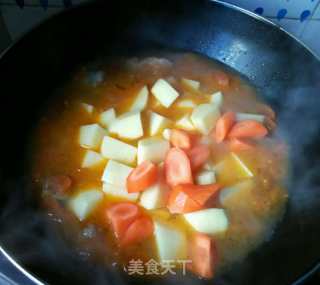 番茄土豆烧牛腩的做法步骤：9