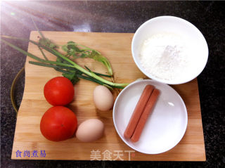 番茄鸡蛋疙瘩汤的做法步骤：1