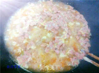 番茄鸡蛋疙瘩汤的做法步骤：7