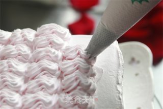 【番茄配方】玫瑰情人节蛋糕——送玫瑰不如送玫瑰蛋糕的做法步骤：9