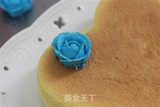【番茄配方】蓝色妖姬芝士蛋糕——情人节花与蛋糕缺一不可的做法步骤：13