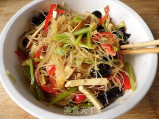 豆腐干拌粉丝的做法步骤：5
